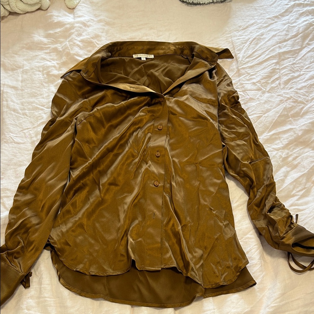 Elegant Brown Women's Blouse